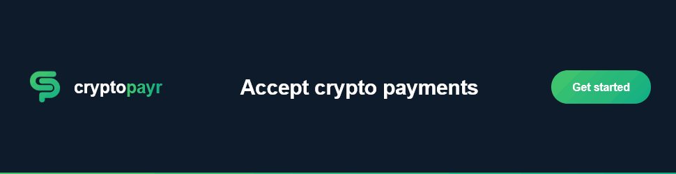 Accept crypto payments with CryptoPayr